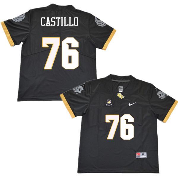 Men #76 Julio Castillo UCF Knights College Football Jerseys Sale-Black
